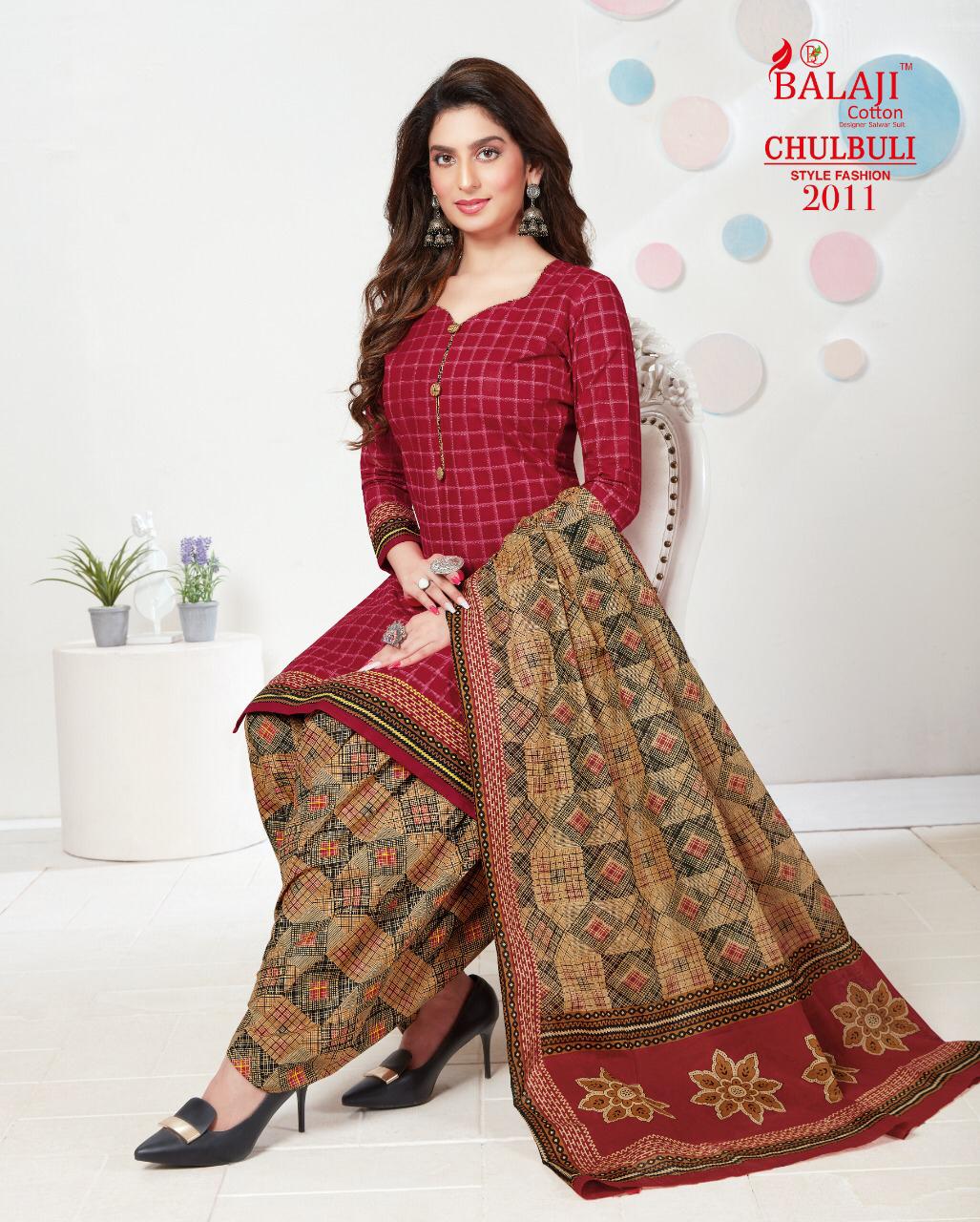 Balaji Chulbuli 2 Pure Cotton Printed Designer casual Dress Material